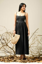 VIOLA BLACK MAXI DRESS