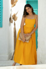 VIOLA YELLOW MAXI DRESS - Image 4