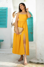 VIOLA YELLOW MAXI DRESS - Image 2