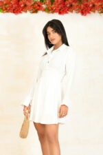 ELLISKA WHITE MINI DRESS - Image 3