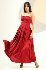 AVANI MAROON MAXI DRESS - Image 4