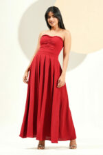 AVANI MAROON MAXI DRESS - Image 2