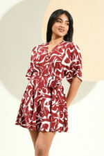 ZAHRA WRAP MINI DRESS