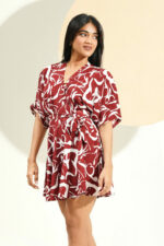 ZAHRA WRAP MINI DRESS - Image 3