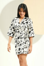 INARA WRAP MINI DRESS