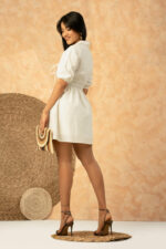 DOVIE WHITE MINI DRESS - Image 5