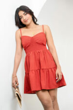 ALEYNA SMOCKED MINI DRESS - Image 5