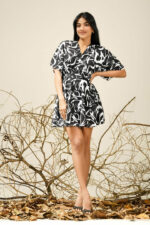 MOOS WRAP MINI DRESS - Image 4